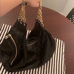 Henri Bendel embossed shoulder bag
